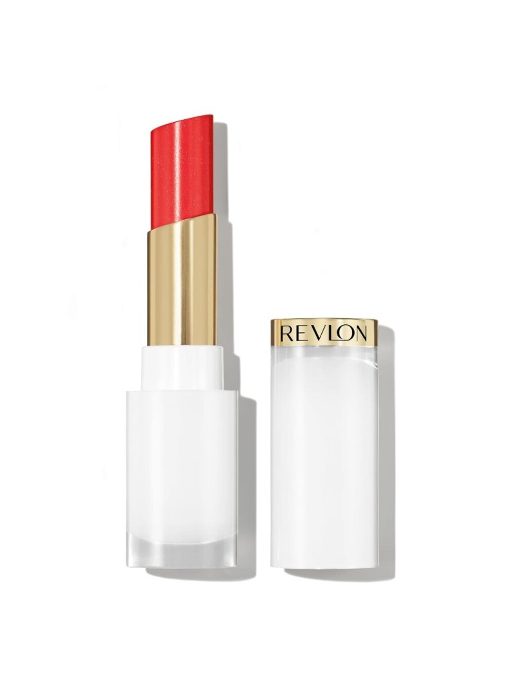 Revlon 020 Glaring Red Lustrous Glass Shine Balm Hydrating Tinted Lip Gloss